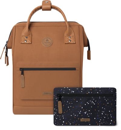 CABAIA - Rugzak Adventurer Medium 18L Turin, Computercompartiment 13", Levenslange garantie, Brede opening - Bruin