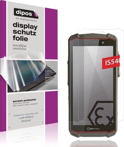 dipos – 4x Beschermfolie geschikt voor i.safe MOBILE IS540.M1 | Krasbestendige & heldere Screenprotector Ultra-Thin