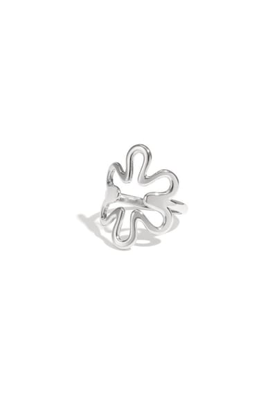 Bloom ring Zilver