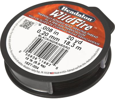 Sieradendraad Zwart 0,2 mm - Kralendraad - Beading Wire - Draad voor Sieraden Maken - 18,3 meter