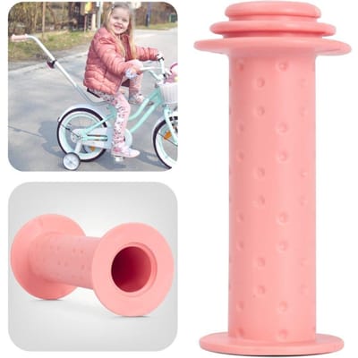 sun baby Handvatten Kinderfiets Roze - 100mm, 1 stuk, Pvc-materiaal, antislip