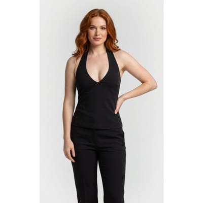 Odd Muse V-neck Top Black Maat: XL | Blouses Outlet | Dames | Zwart