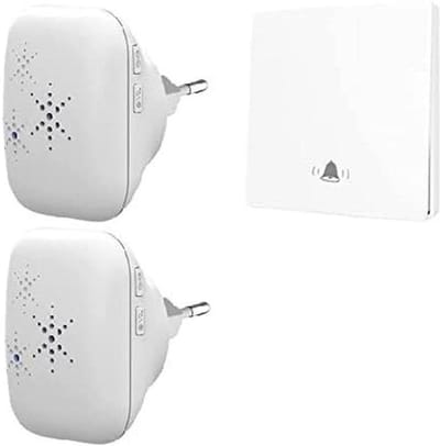 Draadloze Deurbel Kit - Zonder Batterij - Milieuvriendelijk Gebruik - Groot Bereik Zender - Mini Formaat Ontvanger - Wit