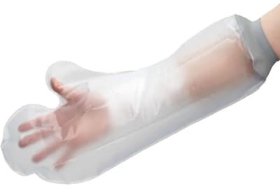 MultiMotion - Gipshoes Arm Half met siliconenring - Herbruikbaar - Douchehoes waterdicht | Houd het gips droog | Verbandhoes