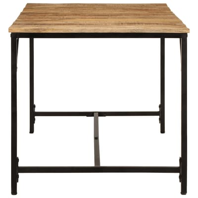 vidaXL - Eettafel - 160x80x75 - cm - massief - hout - ruw - mangohout