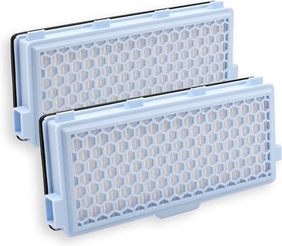 Actieve HEPA-filterset 2 stuks geschikt voor Miele Classic Compact C1, Complete C2 en C3 - Vervangbaar - Stofzuigeronderdelen