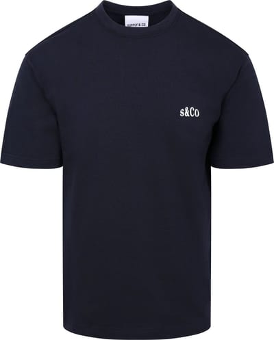 Supply & Co T-Shirt Backprint Donkerblauw (navy) - Maat S - Heren - Casual T-shirts