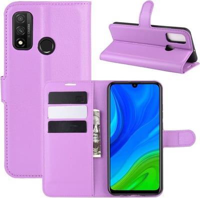 Coverup Hoesje - Geschikt voor Huawei P Smart (2020) Hoesje - Coverup Book Case - Paars
