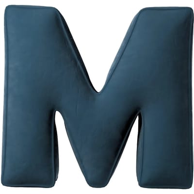 Kussen letter m Yellow Tipi Posh Velvet