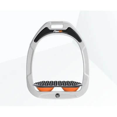 Endurance stijgbeugels Wit/Grijs/Oranje Flex-On Green Composite