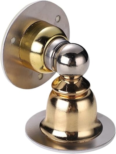 Deurstopper - Deurhouder - Houdt Deuren Open - Magnetisch Bevestigd - 1 Stuk - Goud