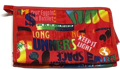 Rojafit - Make-up Tasje - Retro Style - Long Runners - Afmeting: 18 x 5,5 x 11 cm.