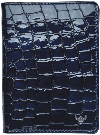 Golden Head Leren identiteitskaarthoesje Cayenne RFID Protect Ausweisetui 4480 Nachtblau donkerblauw
