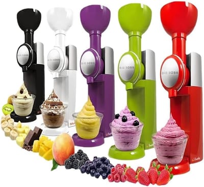 IJsmachine - Dessertmaker - Zelf ijs maken - Snel bevroren lekkernijen - 500 ml capaciteit - Wit