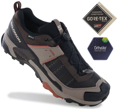 Salomon X ULTRA 5 GTX - GORE-TEX - Heren Wandelschoenen Trekking Schoenen Bruin 491027 , Maat: EU 42 2/3 UK 8.5