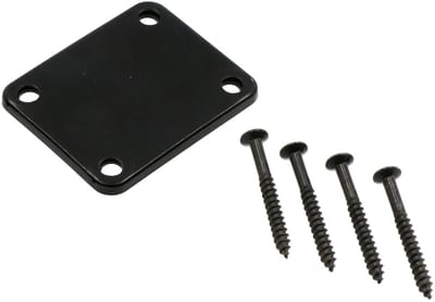 Neck plate voor gitaar en basgitaar - Fazley 10705 - Zwart
