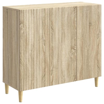 vidaXL - Dressoir - Sonoma - Eiken - 89 - x - 34,5 - x - 80 - cm - Bewerkt - hout