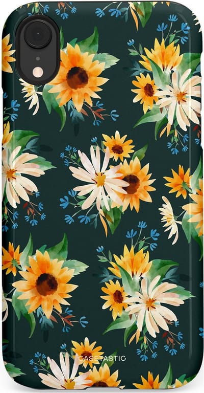 Casetastic Hoesje Geschikt voor Apple iPhone Xr - Stijlvolle Beschermende Duo-layer Case - Zonnebosjes