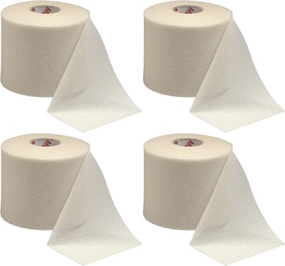 Mueller Underwrap Tape - Voetbal Sokken Tape - Scheenbeschermers tape - Wit - 4 stuks