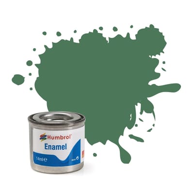 Humbrol Emailleverf Mat - 14 ml - No. 101 Mid Green