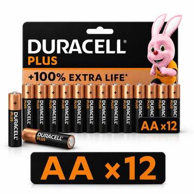 Duracell AA Batterijen - Alkaline - 1,5V - LR6 - 12 stuks