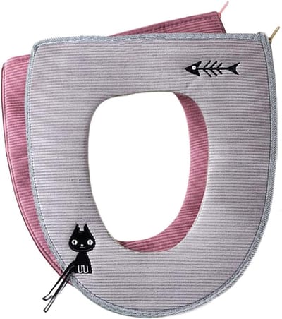 Warme Toiletbril Covers - Universele Zachte Zitting met Rits - Wasbare en Dikke Toiletzitting Bescherming met Ophanglus voor Comfort en Hygiëne