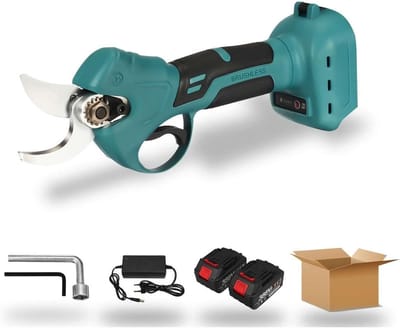 Elektrische Snoeischaar - Draadloze Snoeischaar Tuinschaar - Snoeien in Tuin - Borstelloze Motor - 30 mm - Blauw
