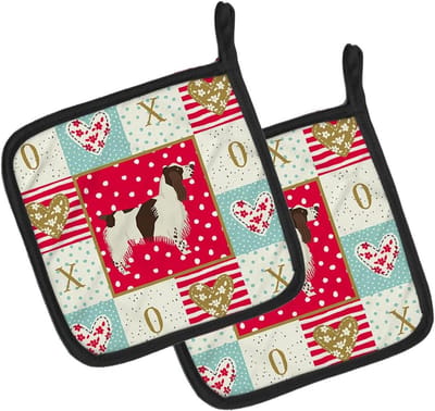Pannenlappen - Ovenwanten - Keukenbescherming - Hittebestendige lagen - 7 1/2 x 7 1/2 inch - Multicolor