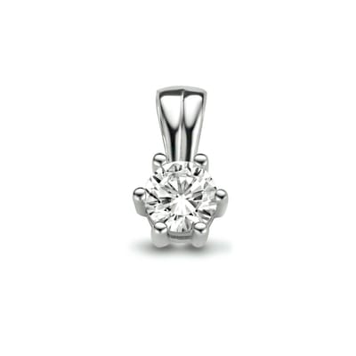 hanger zirkonia 9,3 mm zilver gerhodineerd