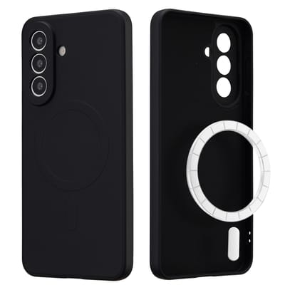 imoshion Hoesje - Geschikt voor Samsung Galaxy A57 (5G) - Color Backcover met Magnetische Ring - Zwart