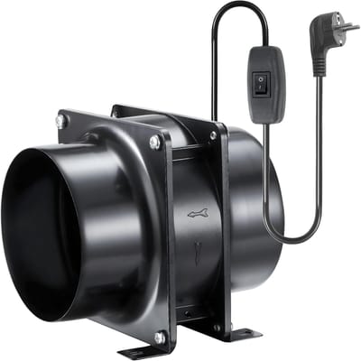 Axiale Buisventilator 119 m³/uur - Afvoerventilator voor Garage, Kweektent en Kantoor