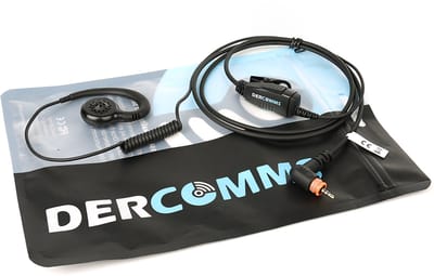 DerComms® Headset voor Motorola portofoon | SL1600 SL2600 SL4000 SL4010 TLK100 TLK110 Evolve