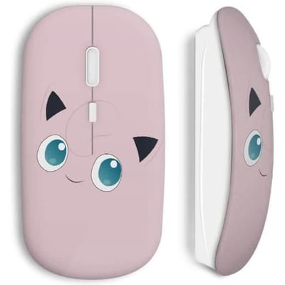 Souris Sans Fil - MANIACASE - Rondoudou - Rose - USB wifi - Compatible Mac et PC