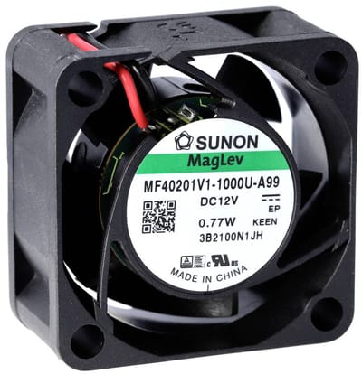 Sunon D04154670G-00 Axiaalventilator 12 V/DC 15.11 m³/h (l x b x h) 20 x 40 x 40 mm