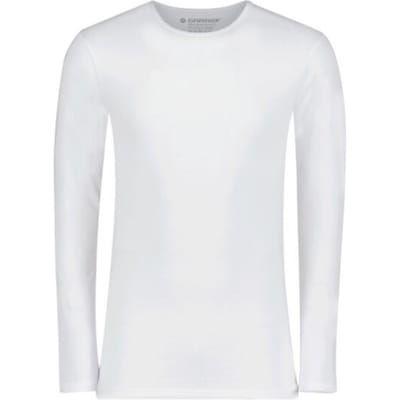 Garage Basic Longsleeve T-Shirt Stretch Wit - Maat 3XL - Heren - Basic T-shirt