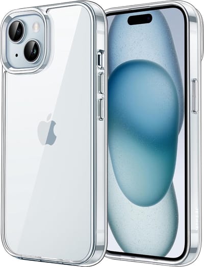 Hoesje geschikt voor iPhone 15 Plus Transparant Back Cover - Transparant Silicone hoesje - Perfect fit – EPICMOBILE