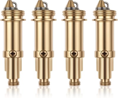 4 Stuks Pop-Up Klikplug Schroeven voor Badkamer Wastafel & Bad - Universele Afvoerstop Vervanging