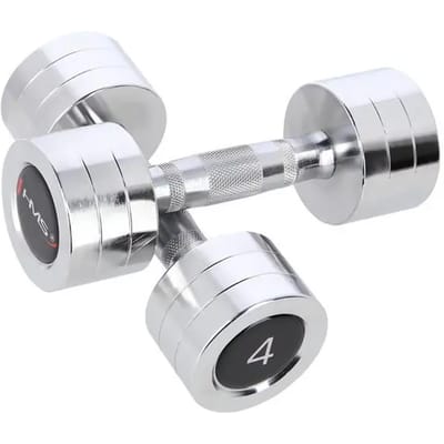 HMS Chroom Dumbbell Set - 2 x 4 kg