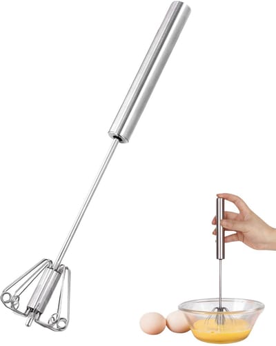 QTTVBTNA -Halbautomatische Garde – RVS Keukengereedschap voor Eieren, Deeg en Sauzen – Tijdbesparend & Ergonomisch