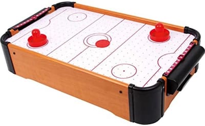 Tafel Airhockey - Airhockey Topper - Spelplezier Bevorderen - Compact Opbouwbaar - 69 x 36 x 21 cm - Oranje