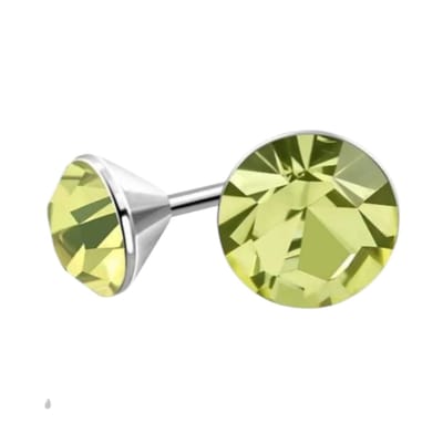 Aramat Jewels | Oorbellen | Lichtgroene Mini Kristal Oorbellen – 3mm – RVS | | | |3mm | Staal | Kinderen, Volwassenen | Verkleurd niet
