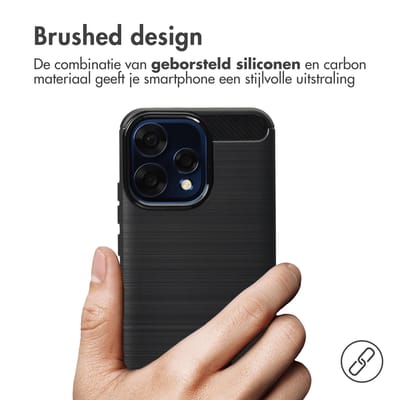 imoshion Hoesje - Geschikt voor Oppo Reno15 F (5G) - Brushed Backcover - Zwart