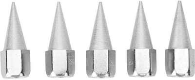 Allecto - Vetpistool mondstuk - Smeeraccessoires voor vetoplossers - 5 stuks - Metalen fitting - Onderdeel voor sproeiers - Geschikt voor vetpistol...