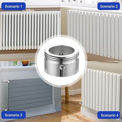 Ventieladapter Roestvrij Staal - Thermostaatadapter Radiatoradapter - Verwarmingsregeling Optimaliseren - Compatibel met Danfoss RA/RAV/RAVL