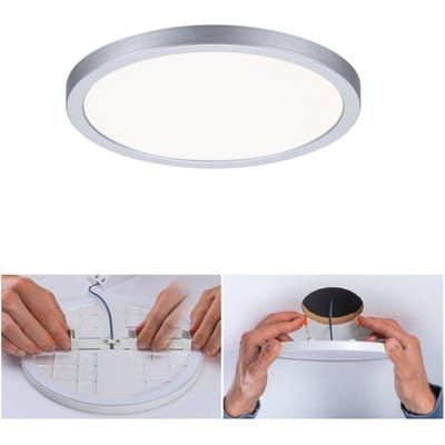 VariFit LED-inbouwpaneel Areo IP44 rond 175 mm 13W 1200lm 4000K Chroom mat