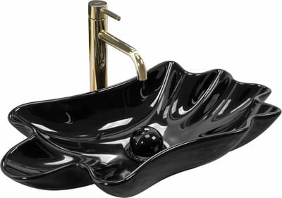 Rea Infinity Opzetwastafel Zwart 62X33X11,5Cm
