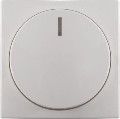 Busch-Jaeger Bal centraalplaat polar wit knop dimmer