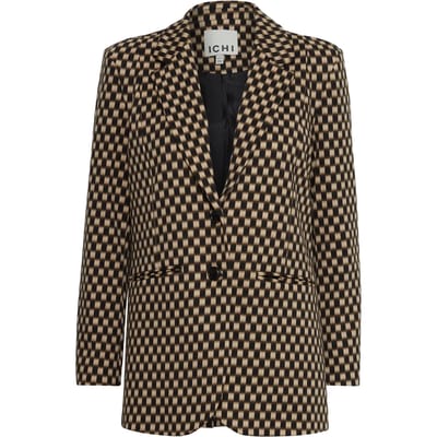 Oversized blazer met print voor dames Ichi Ihkate