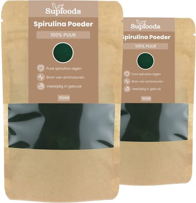 Spirulina Poeder 100% Puur - 300gram – Spirulina is Rijk aan Eiwitten en Natuurlijke Voedingsstoffen
