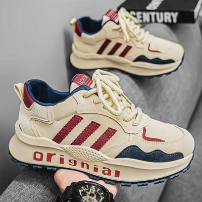 Herenschoenen Retro Dad Schoenen Lente Nieuwe Comfortabele Casual Schoenen Ademende Sportschoenen Heren Ultralichte Hardloopschoenen 44 gray
